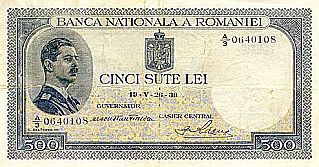 500 Lei 1939