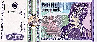 5.000 Lei 1992